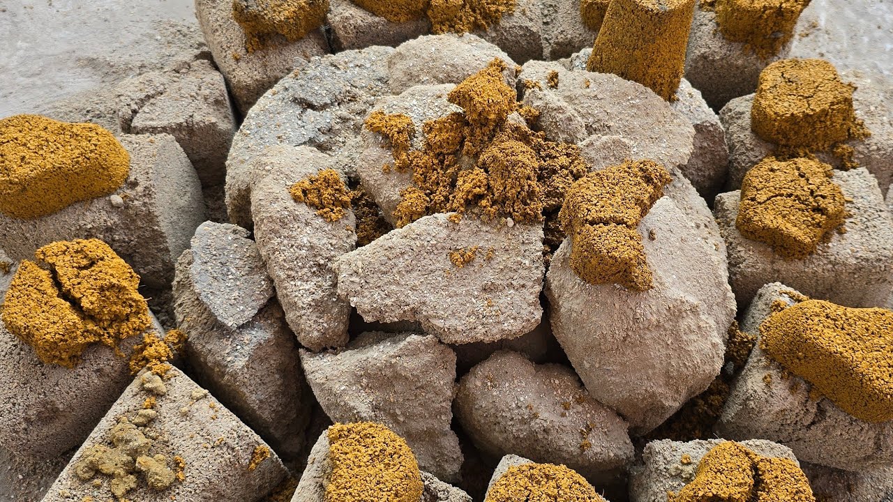 NEW: Yellow Grainy Sand Floor Clay Pot Crumbling 