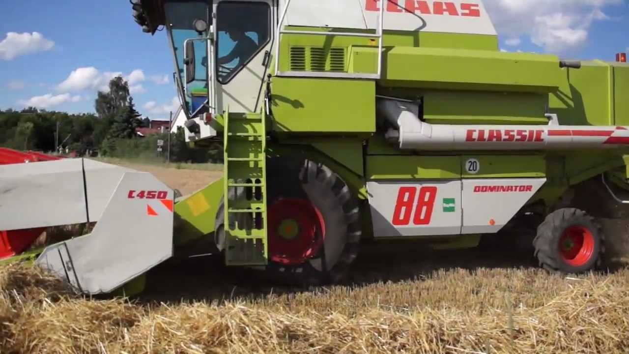 [Sound]Gerste wegputzen mit Claas Dominator 88