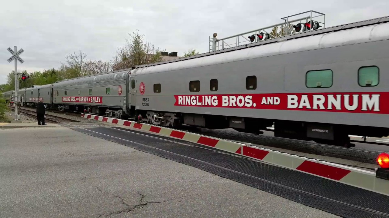 Ringling Brothers & Barnum and Bailey Red Unit Funeral Train Worcester, MA in 4k