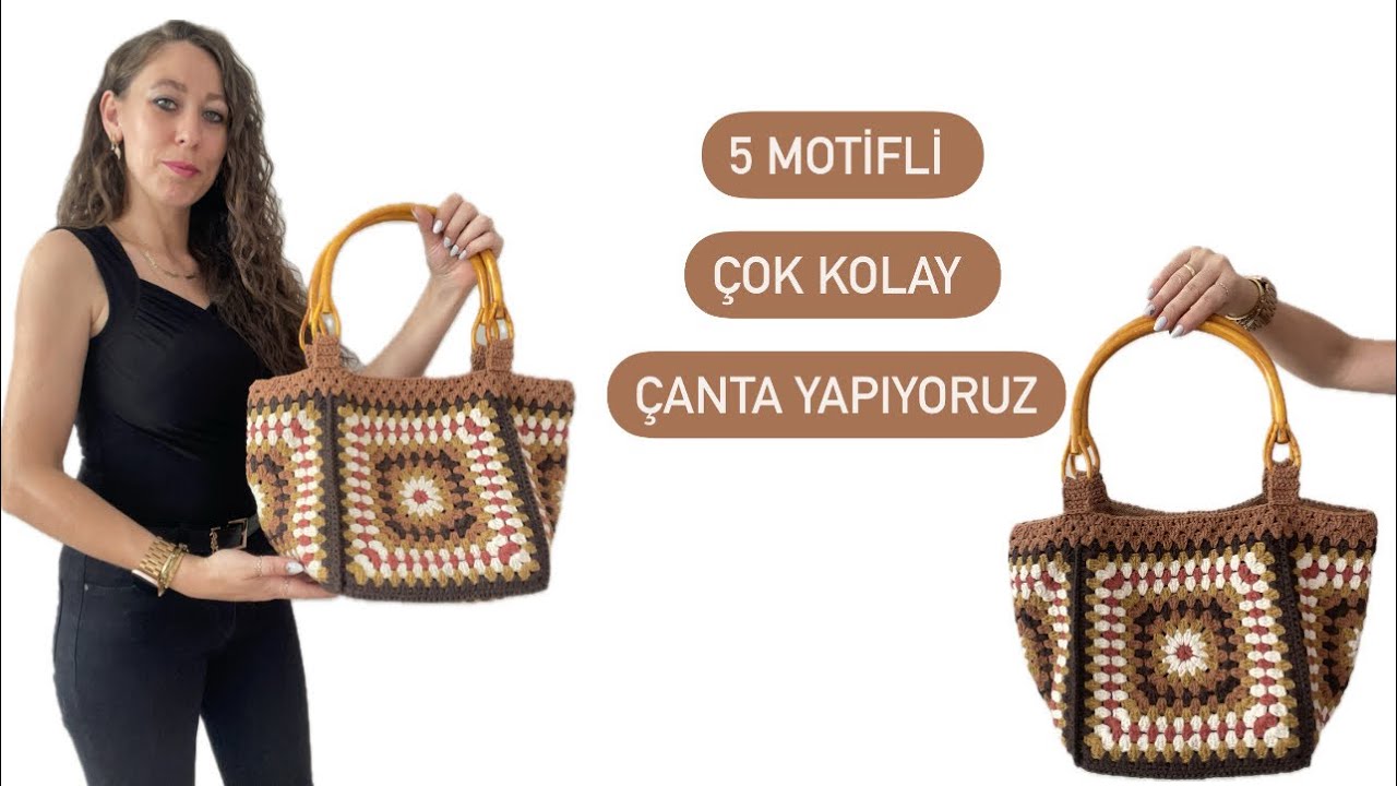 5 motifli çok kolay çanta astar anlatımlı