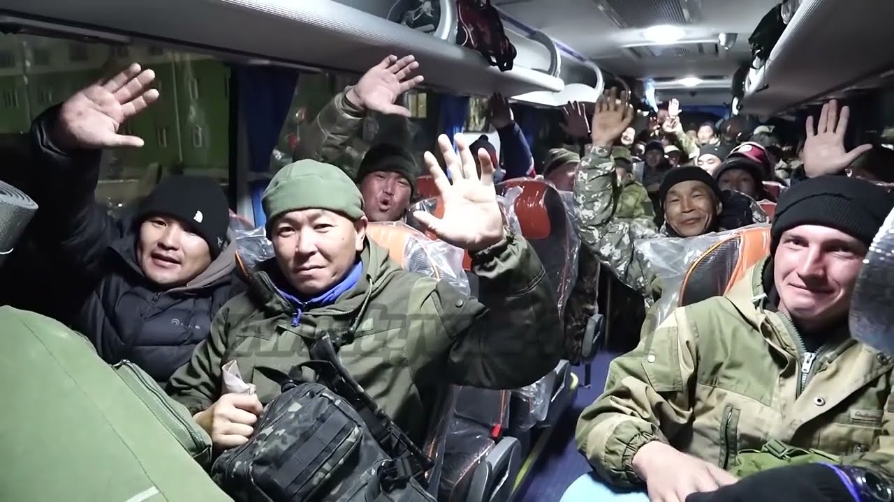 Группа мобилизованных отправилась в Новосибирск