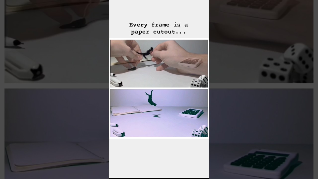 How I made Paper Backflip 📸 #stopmotion #animation #behindthescene