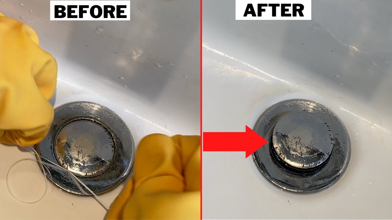 How To Fix Stuck Pop Up Sink Plug With Dental Floss