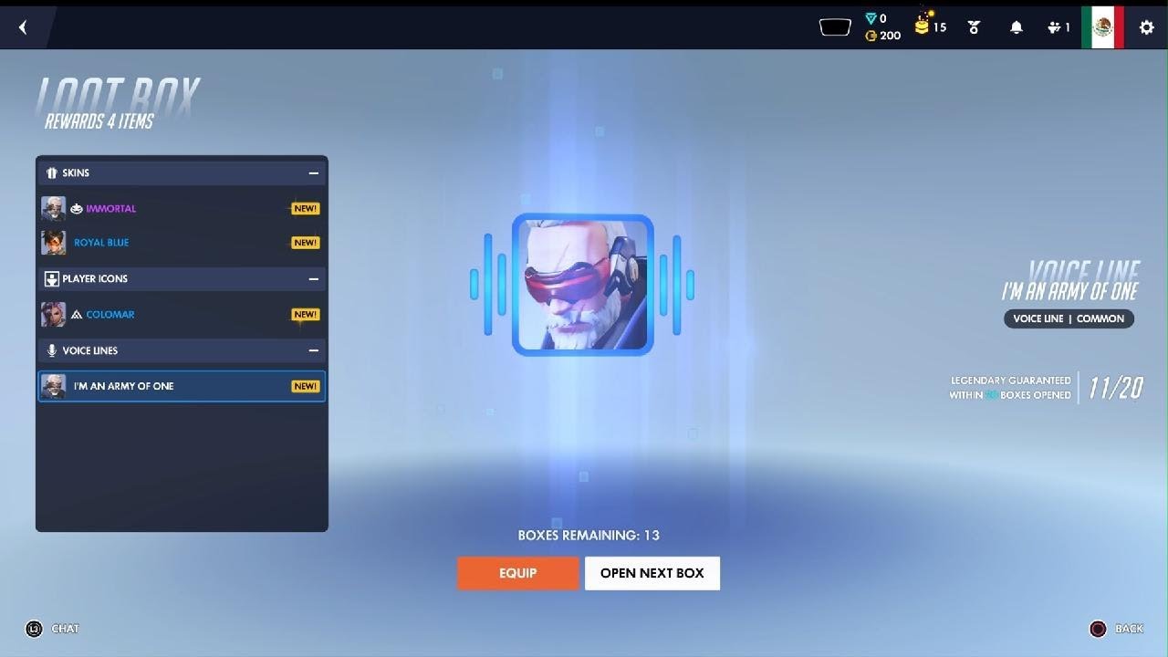 Overwatch box opening