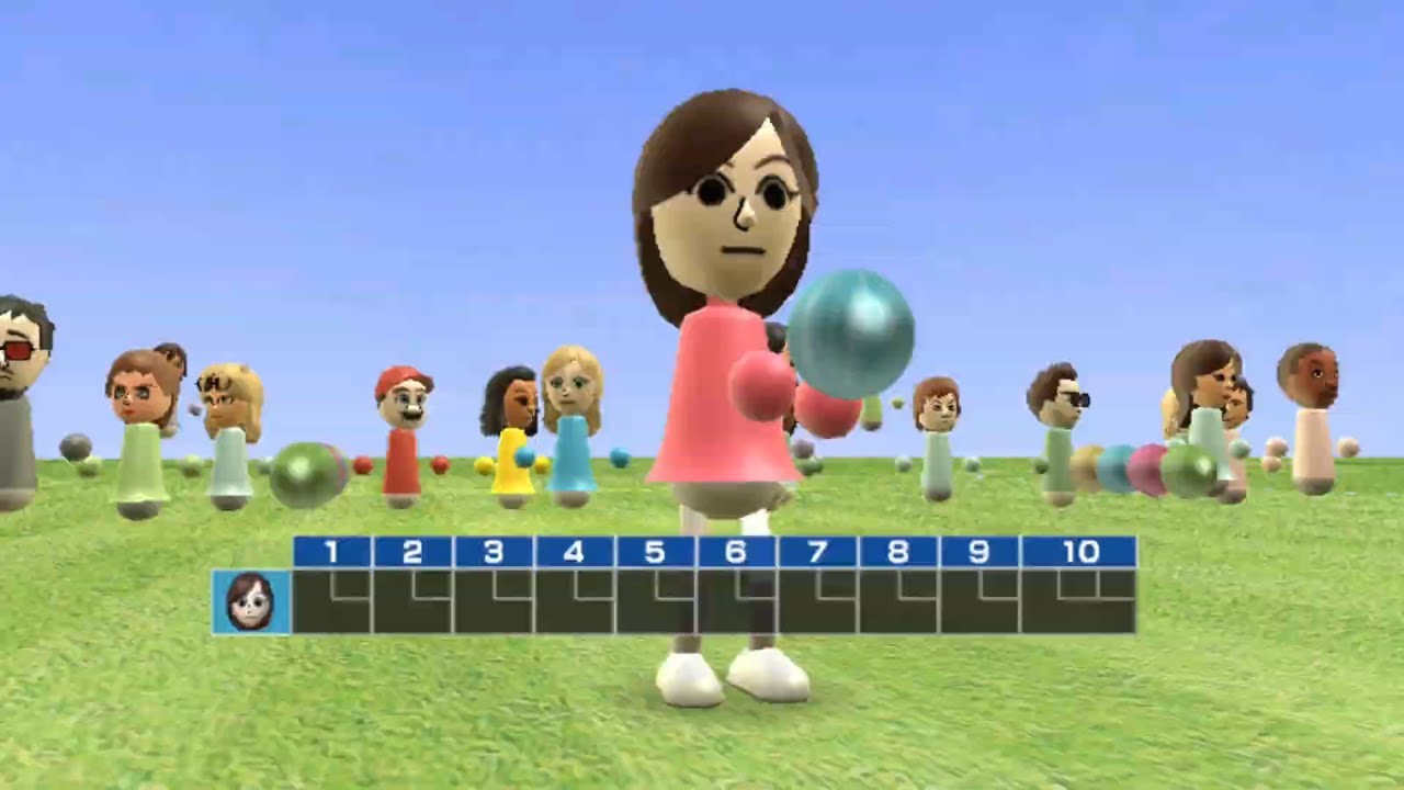 Wii Sports - Bowling: Custom Alley (Meadow)