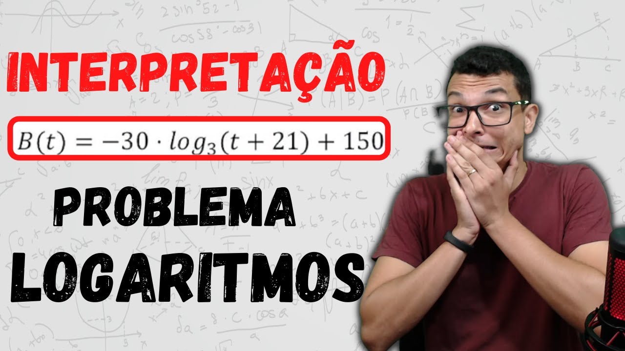INTERPRETAÇÃO DE UM PROBLEMA COM LOGARITMO ! CONSEGUE RESOLVER ESSA ?