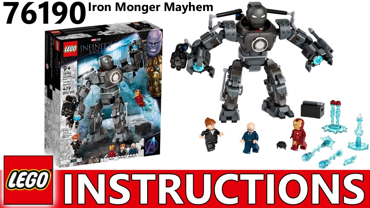 How to Build LEGO 76190, Iron Man: Iron Monger Mayhem 2021 | LEGO Marvel Instructions