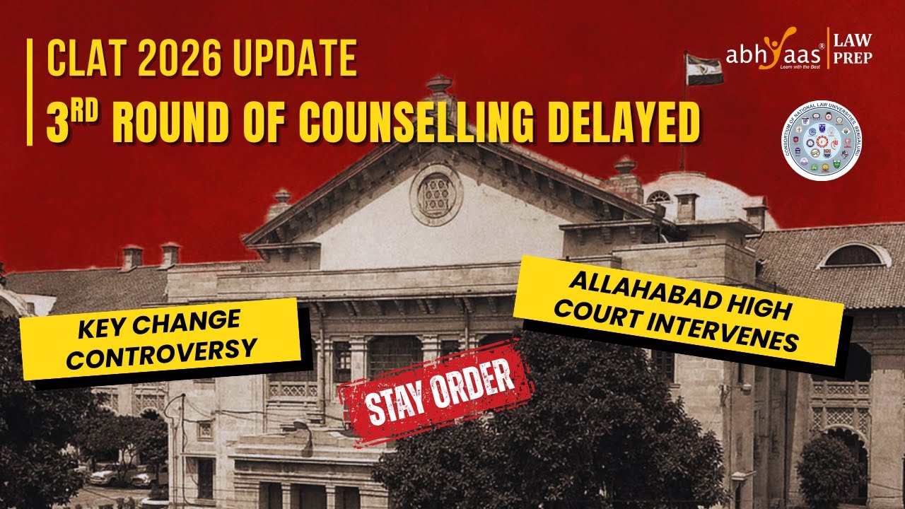 CLAT 2026 Shock Update ⚖️ | 3rd Round Counselling Halted