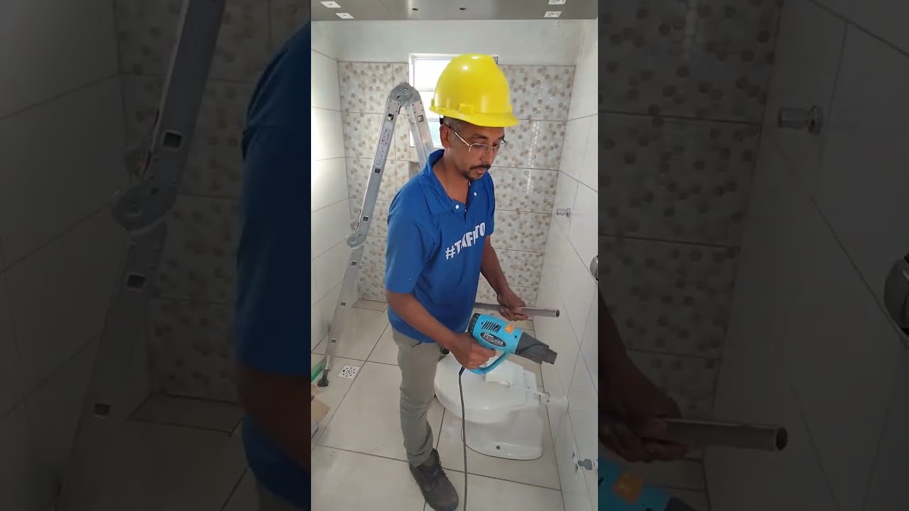 Passo a passo do chuveiro cascata feito com cerâmica retificada 