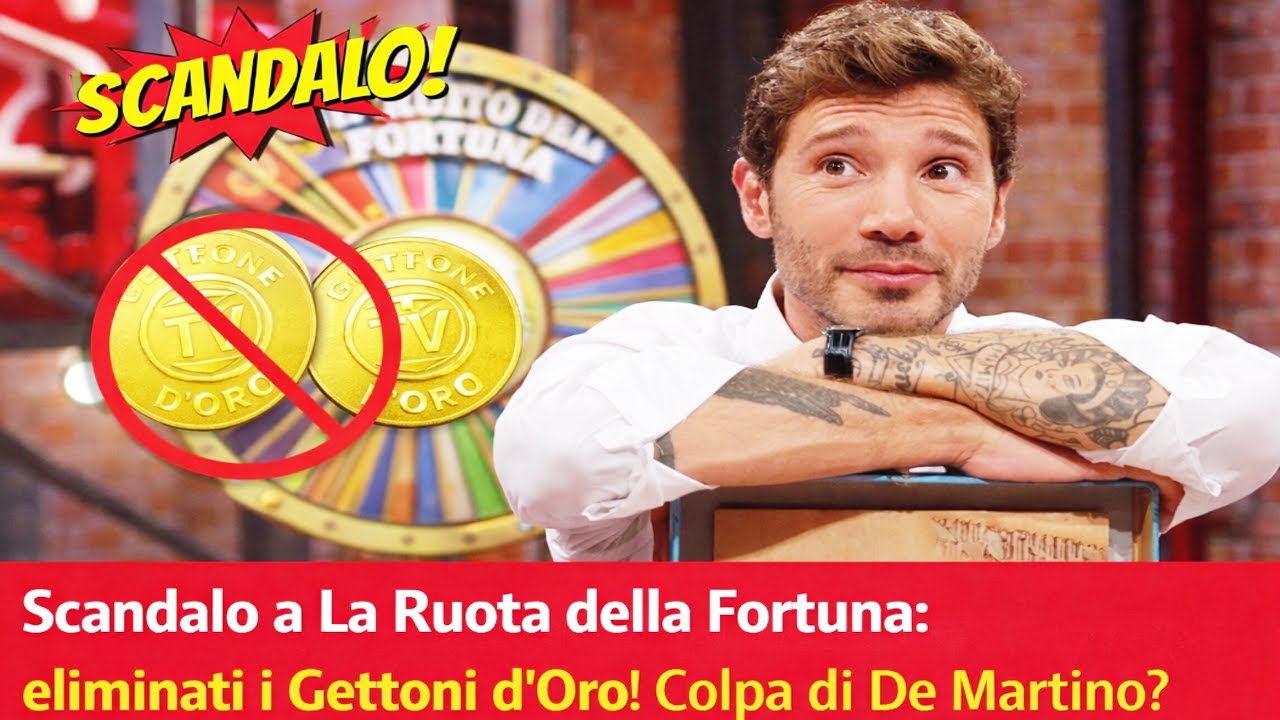 Scandalo a La Ruota della Fortuna eliminati i Gettoni d’Oro! Colpa di De Martino