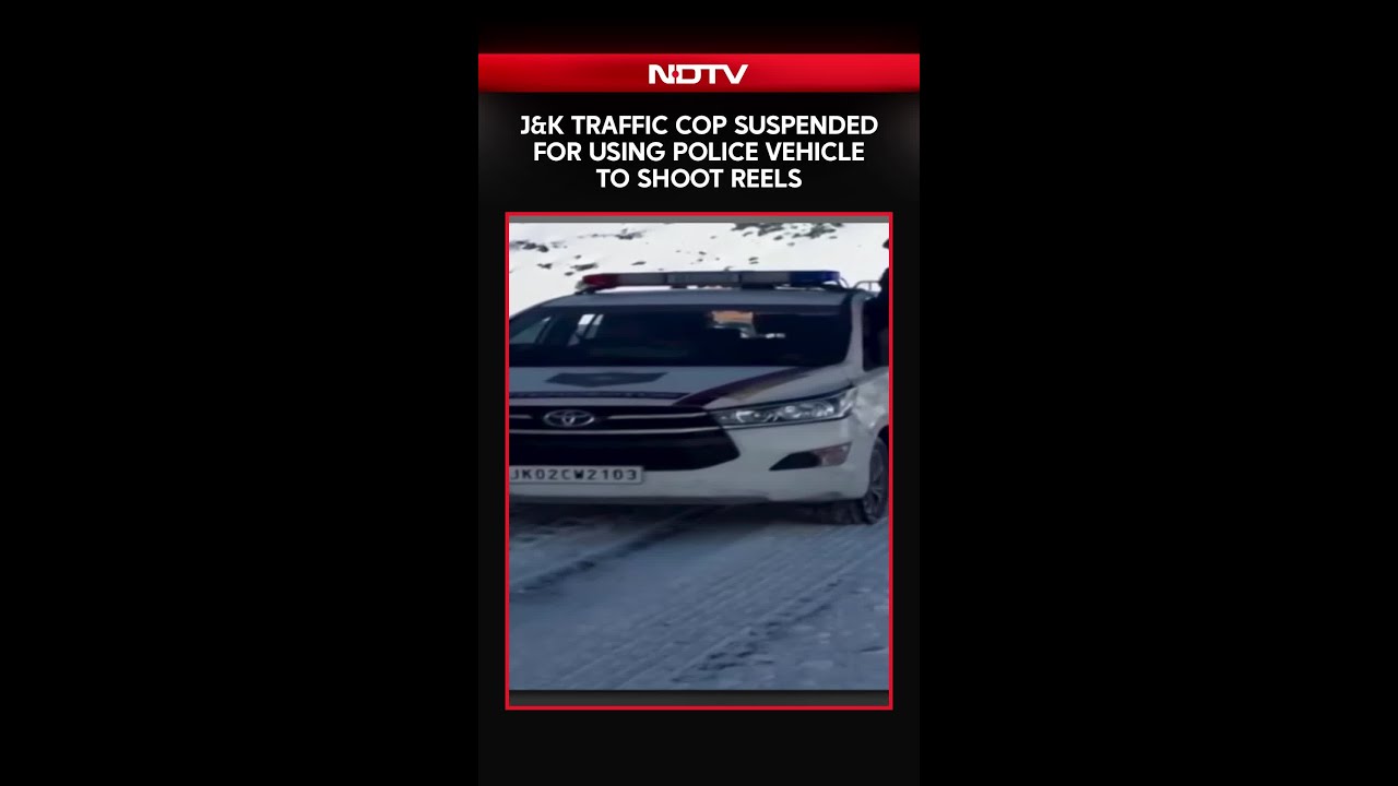 Jammu Kashmir News | J&K Traffic Cop Suspended For Using Police Vehicle To Shoot Reels