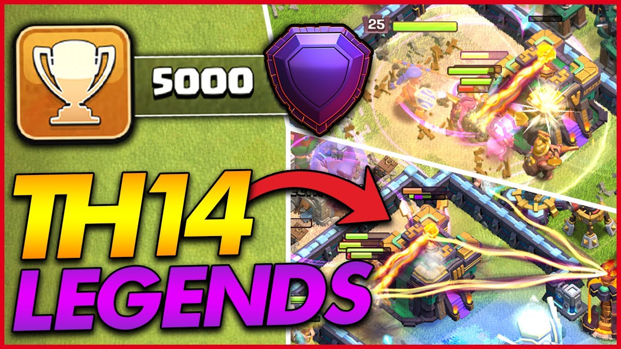 ATTACKING IN LEGEND LEAGUE AS A TH14!! | Town Hall 14 Let's Play - Clash of Clans