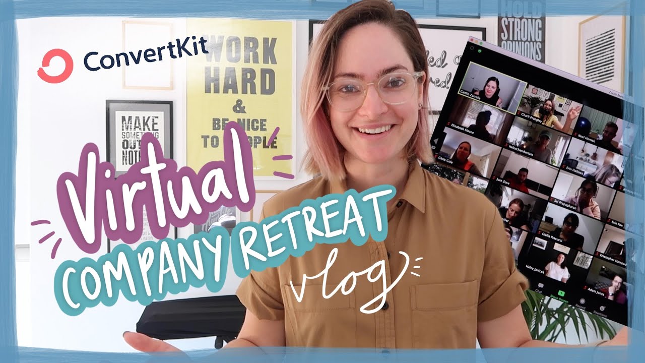 a VIRTUAL company retreat? | Remote work vlog