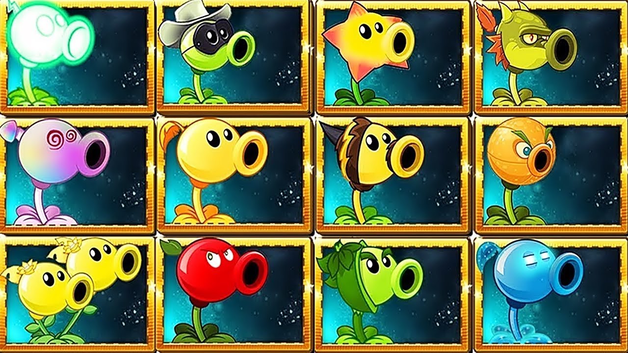 PvZ2 challenge: All Pea Plants- No Plant Food Vs Zombies in Plants vs Zombies 2