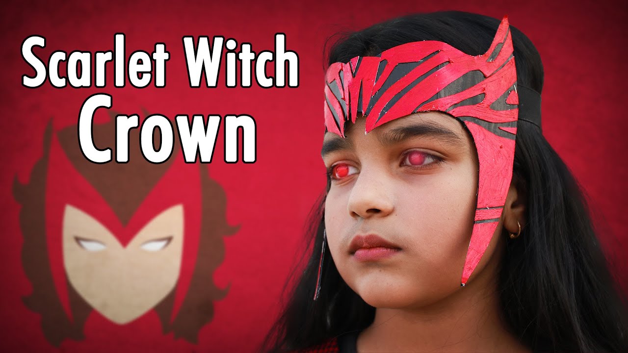 5 Min में बनाओ Scarlet Witch Crown -From Doctor Strange and The Multiverse of Madness | Avengers DIY