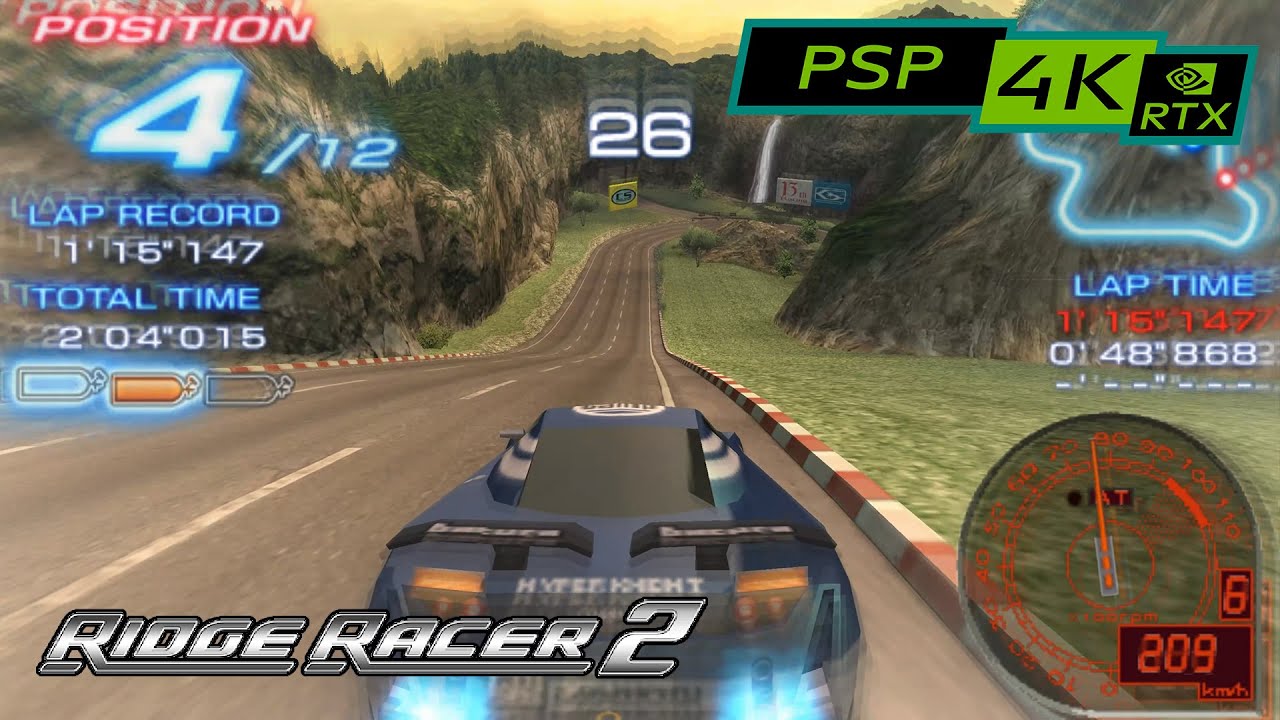 Ridge Racer 2 (PSP) / RTX 3090 4K / PSP emulator PPSSPP