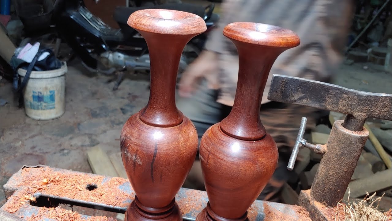 My good wood turning idea#wood #woodworking #tropicaltree 