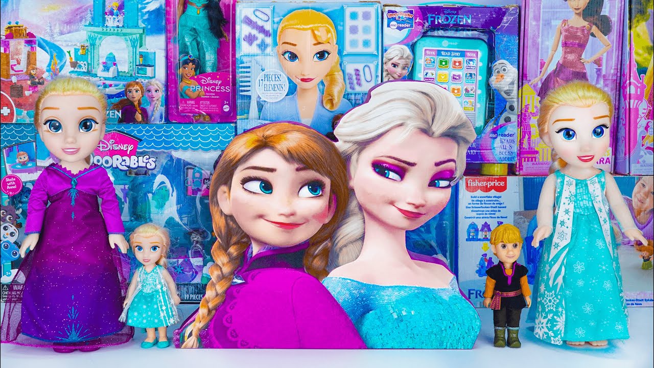 Unboxing Disney Frozen Toys Collection ASMR | Princess Anna & Elsa Mystery Box | Disney Doll Toys