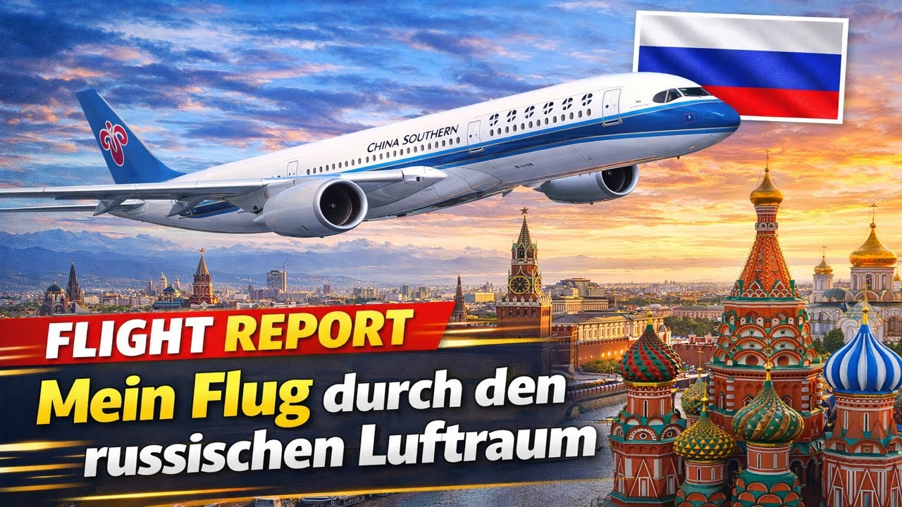 China Southern: Mein Flug durch den russischen Luftraum – Darum war er so krass!