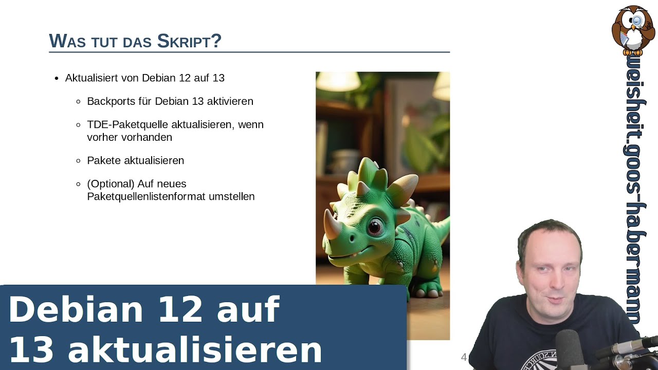 Debian 12 auf 13 aktualisieren