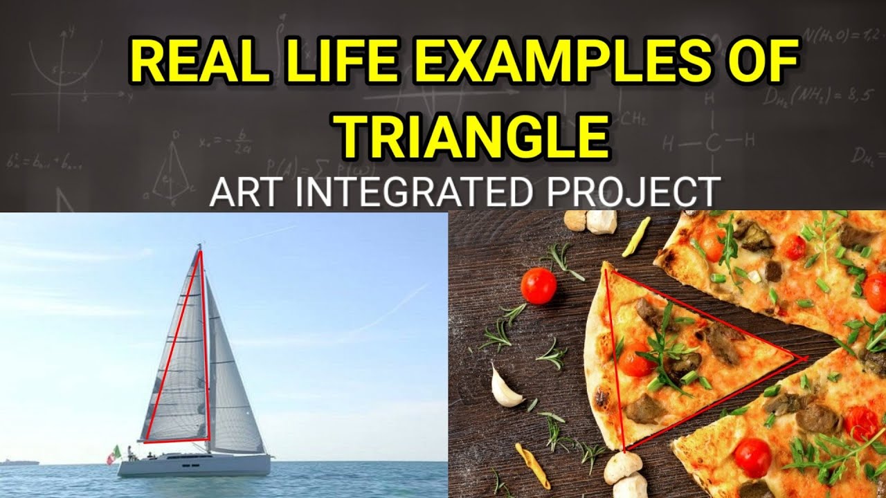 Triangle Shape Examples in Real Life | Art Integrated Project Ideas Maths  | #Shorts