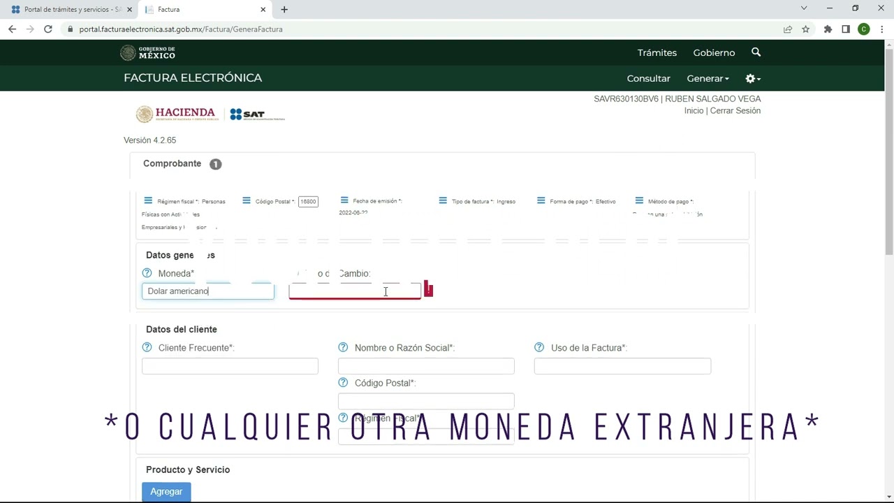 Configuraci&oacute;n inicial para facturar a trav&eacute;s del portal del SAT, versi&oacute;n 4.0