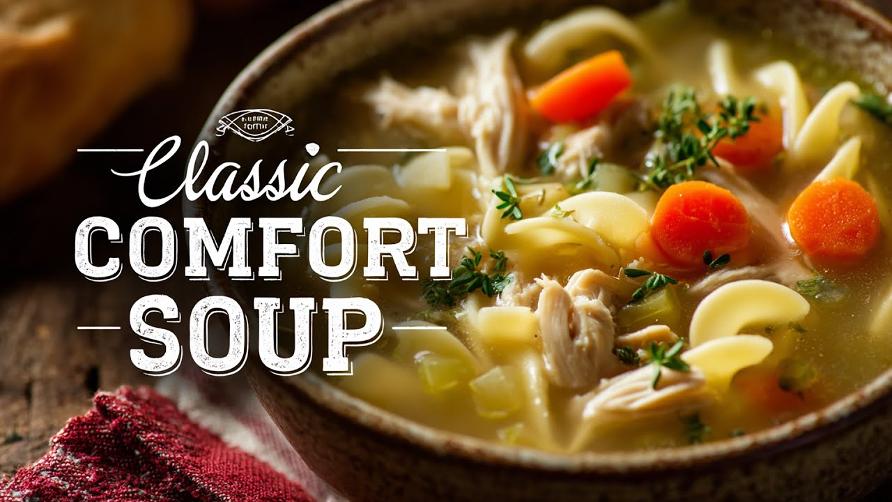 Homestyle Chicken Noodle Soup Recipe | Cozy, Classic & Comforting