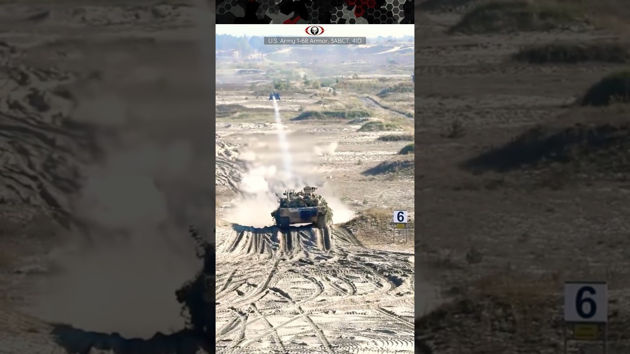 Abrams Firing its Main Gun