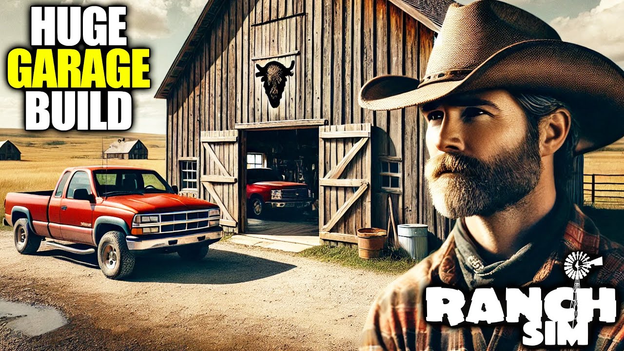 Starting a HUGE Garage Build | Southwest Ranch Simulator Gameplay | Part 29