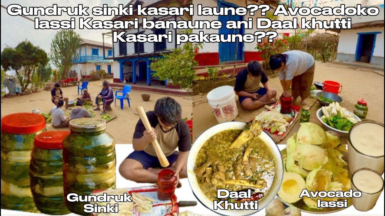 Daal khuttiko recipe || Traditional Nepali way of fermentating gundruk sinki