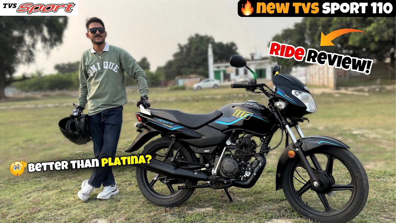 2025 Launch New Tvs Sport 110 Test Ride -👌Full Review, Mileage, and Features @BikesHunt