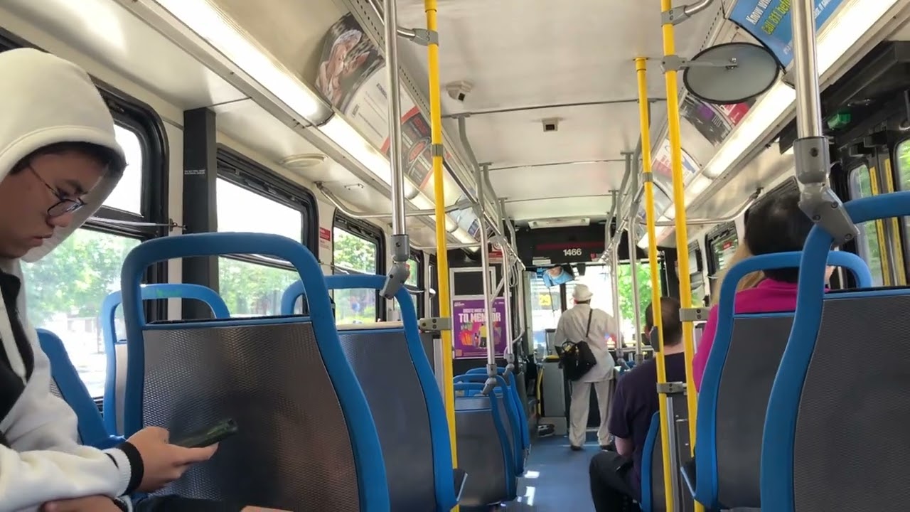 CTA On Board Riding 2007 New Flyer D40LF Bus 1466 on Route 62 Archer to Harlem