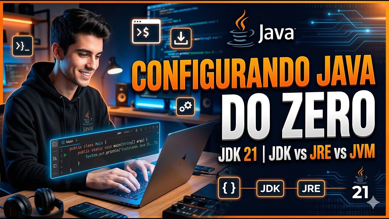 Configuração do Ambiente Java para Iniciantes | Instalando JDK 21 e Entendendo JDK, JRE e JVM