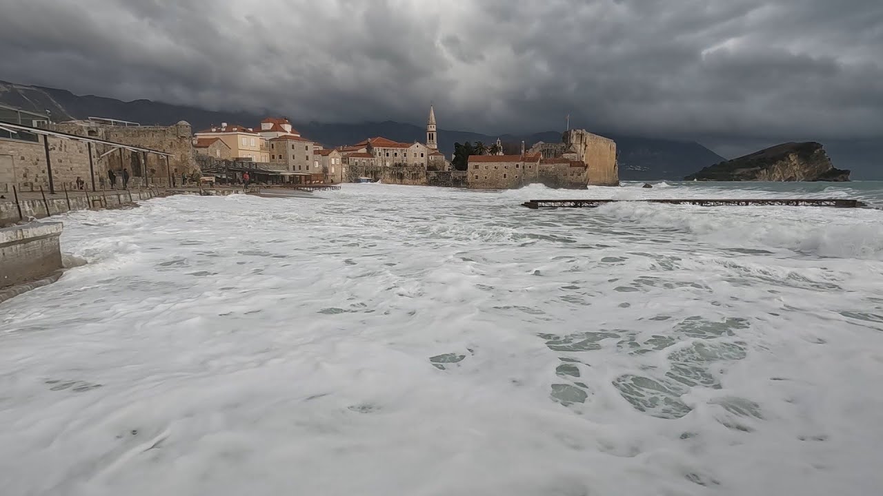 Plaža Ričardova Glava (Brijeg od Budve)  - Jugo 21.01.23