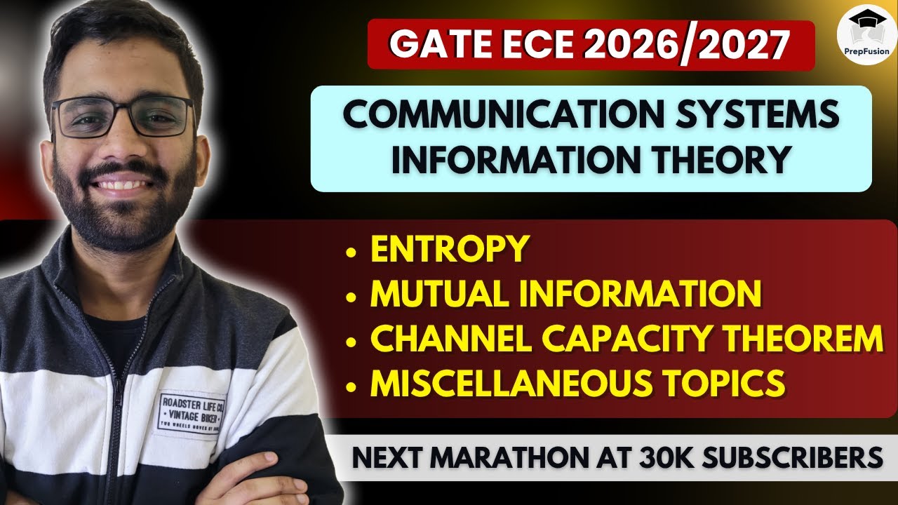 🔥Information Theory || Communication Systems || Himanshu Agarwal || PrepFusion