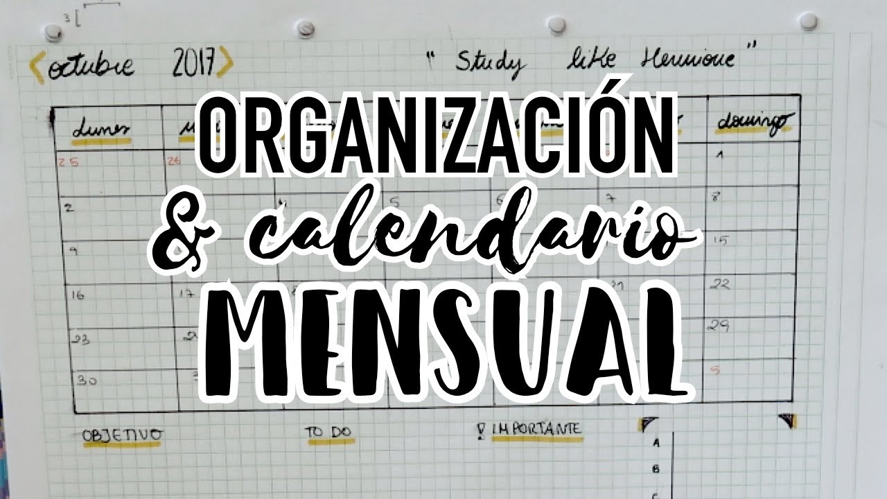 Calendario y organización mensual · PLAN WITH ME #7 | Christine Hug