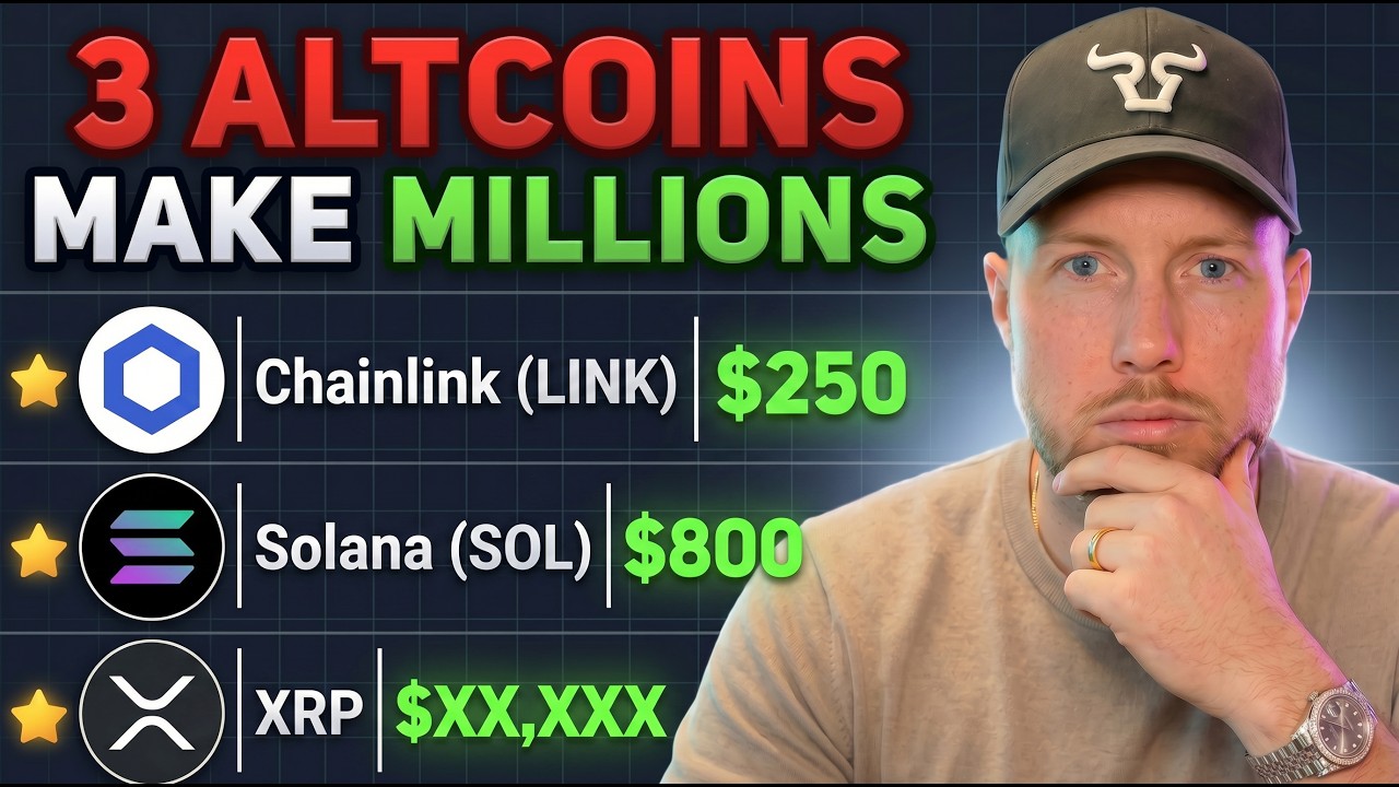 Top 3 PRIME Crypto Coins Will Make Millionaires! (BEST CRYPTO TO BUY NOW XRP, Chainlink, or Solana?)