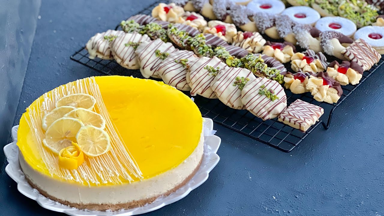Yıllardır Yaptığım Tam Ölçülü Limonlu Cheesecake | Karışık Pastane Kurabiyesi