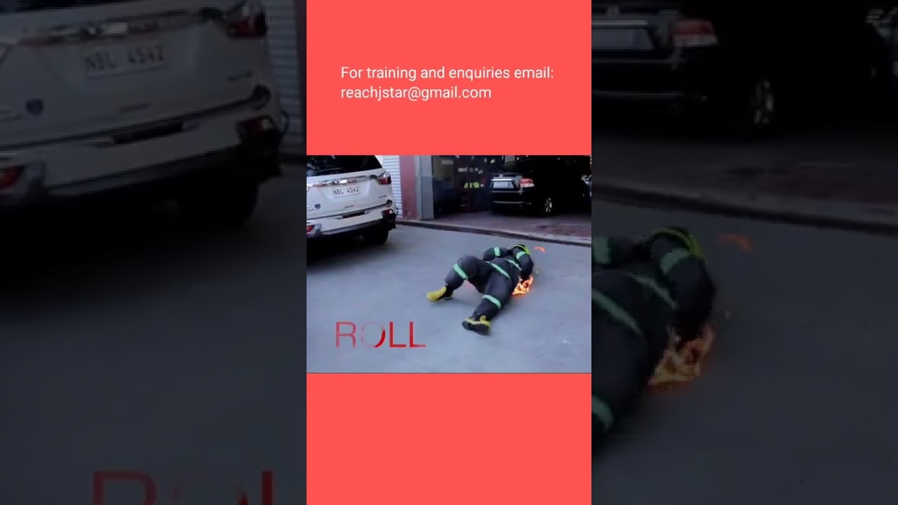 Fire Rescue Stop Drop Roll method |JStar Fire and Security Solutions #firesafety