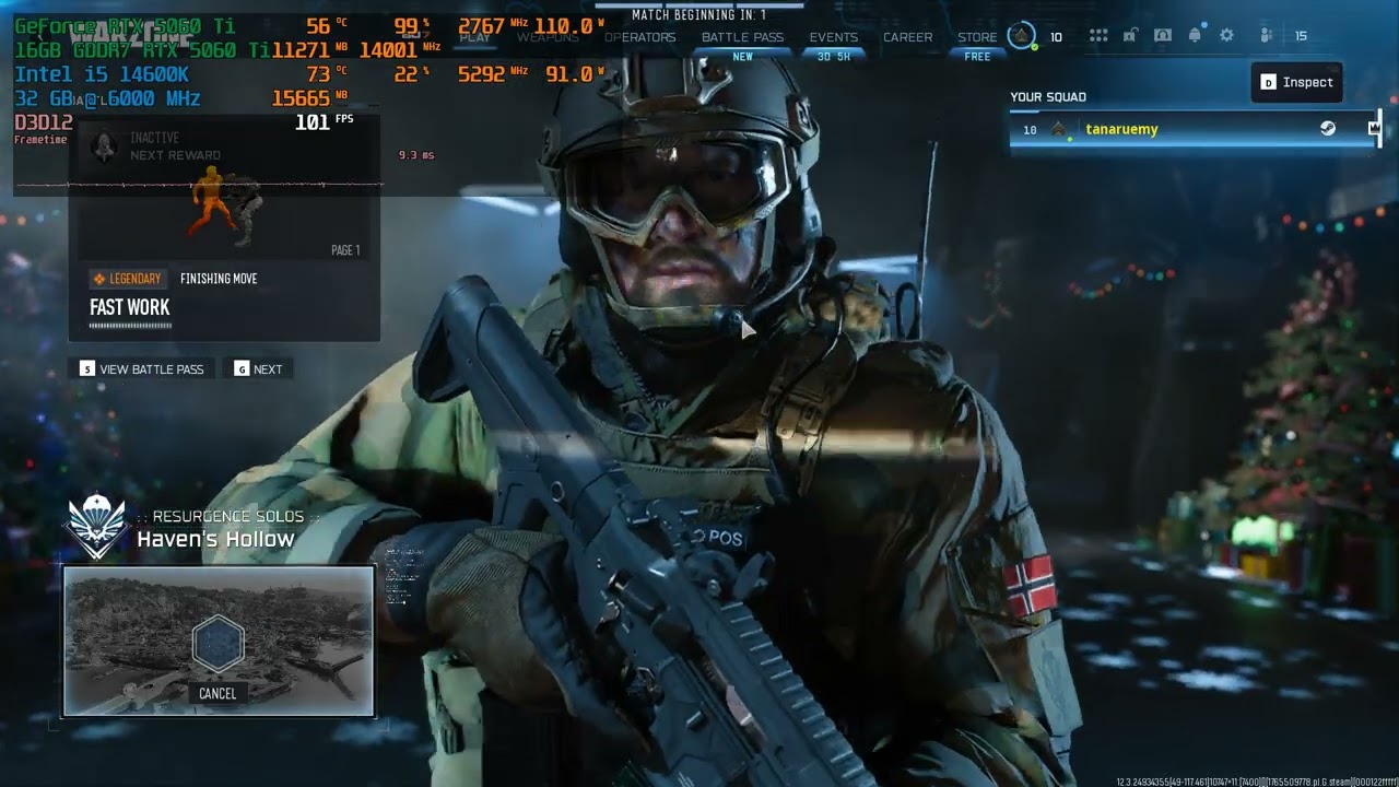 Call of Duty Warzone - RTX 5060 Ti 16GB + i5 14600K | 1080P | EXTREME Settings