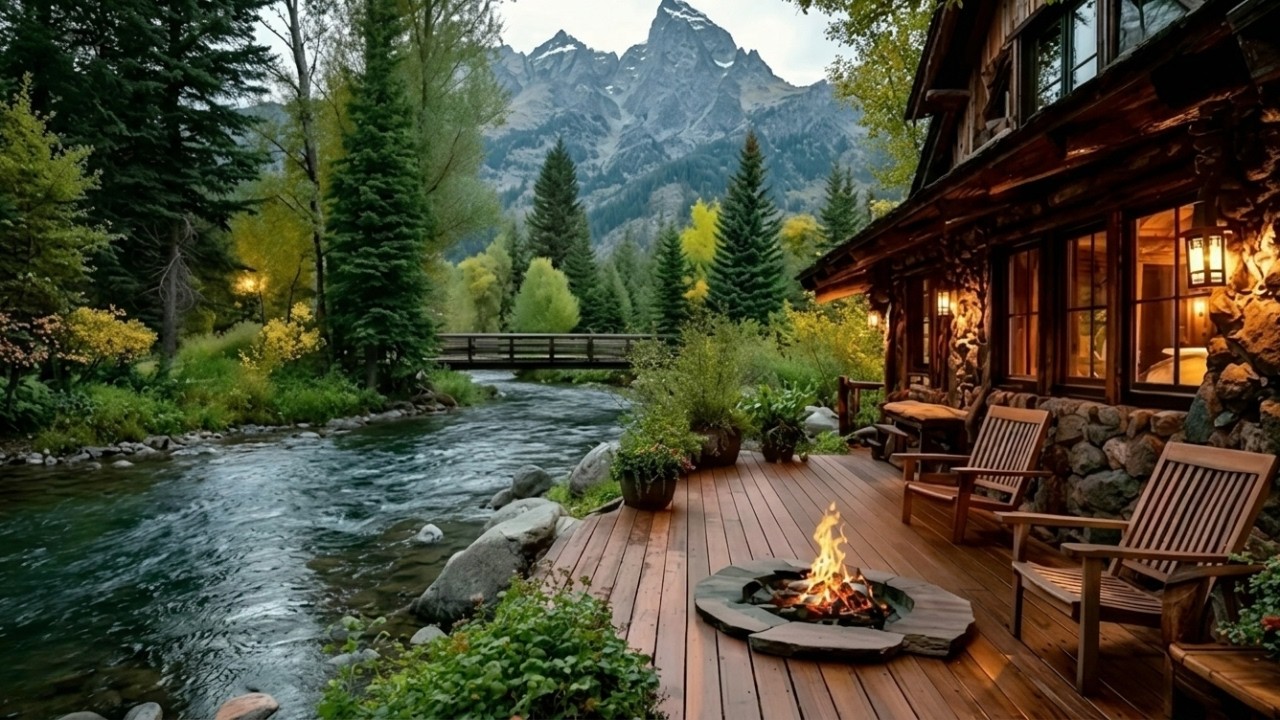 🌼 Cozy Spring Fireplace Crackling 24/7 | Sleep, Relax, Study