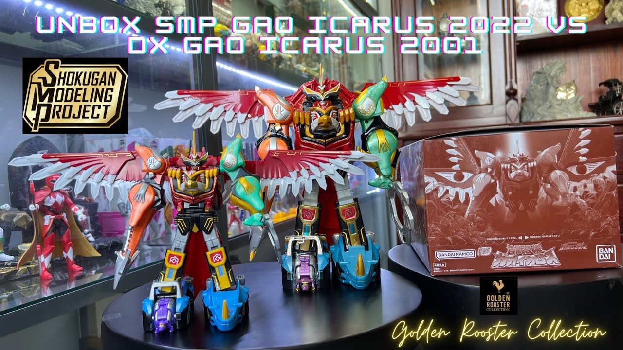 Mở hộp SMP Gao Icarus 2022 và so sánh vs DX Gao Icarus 2001 @goldenroostercollection