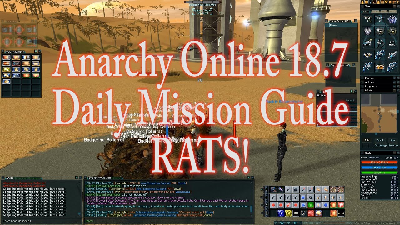 ANARCHY ONLINE 18.7 DAILY MISSION 