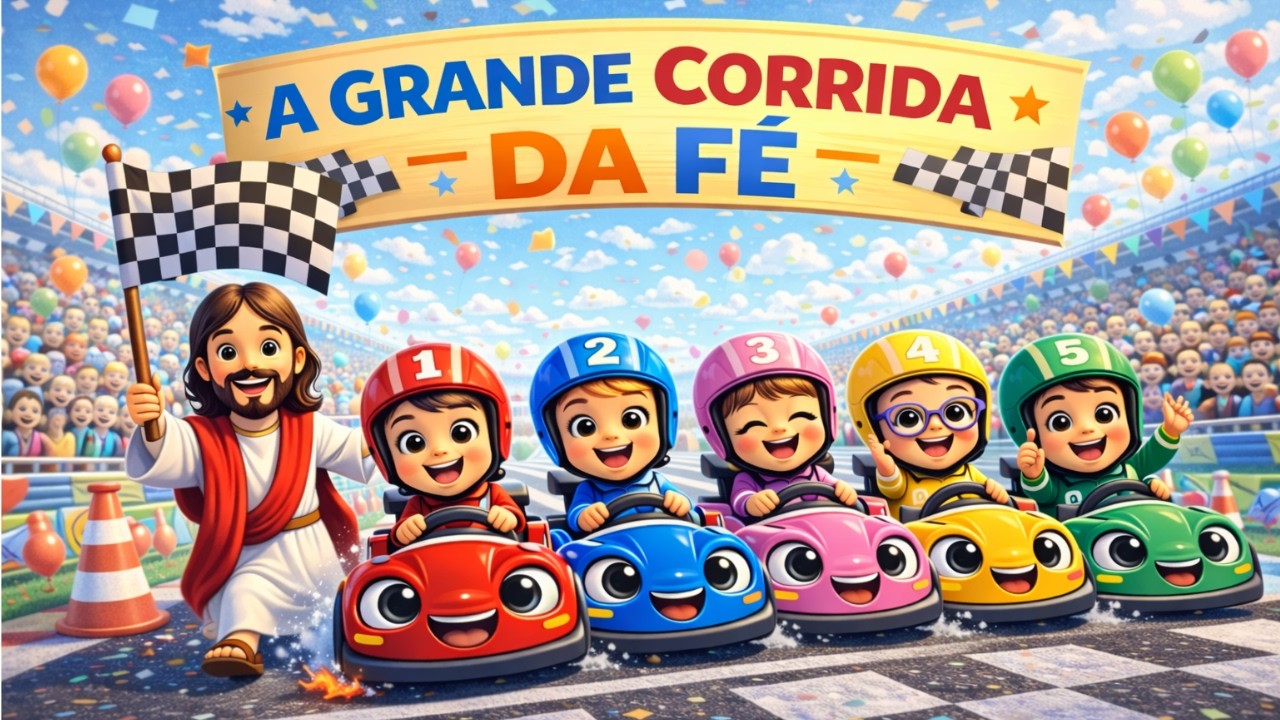 A GRANDE CORRIDA DA FÉ / MÚSICA EVANGELICA PARA CRIANÇAS CANTAR E DANÇAR