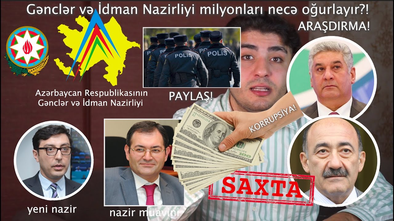 PAYLAŞ! Gənclər və İdman Nazirliyi milyonları necə oğurlayır? Cinayətin üstü açıldı! ARAŞDIRMA!