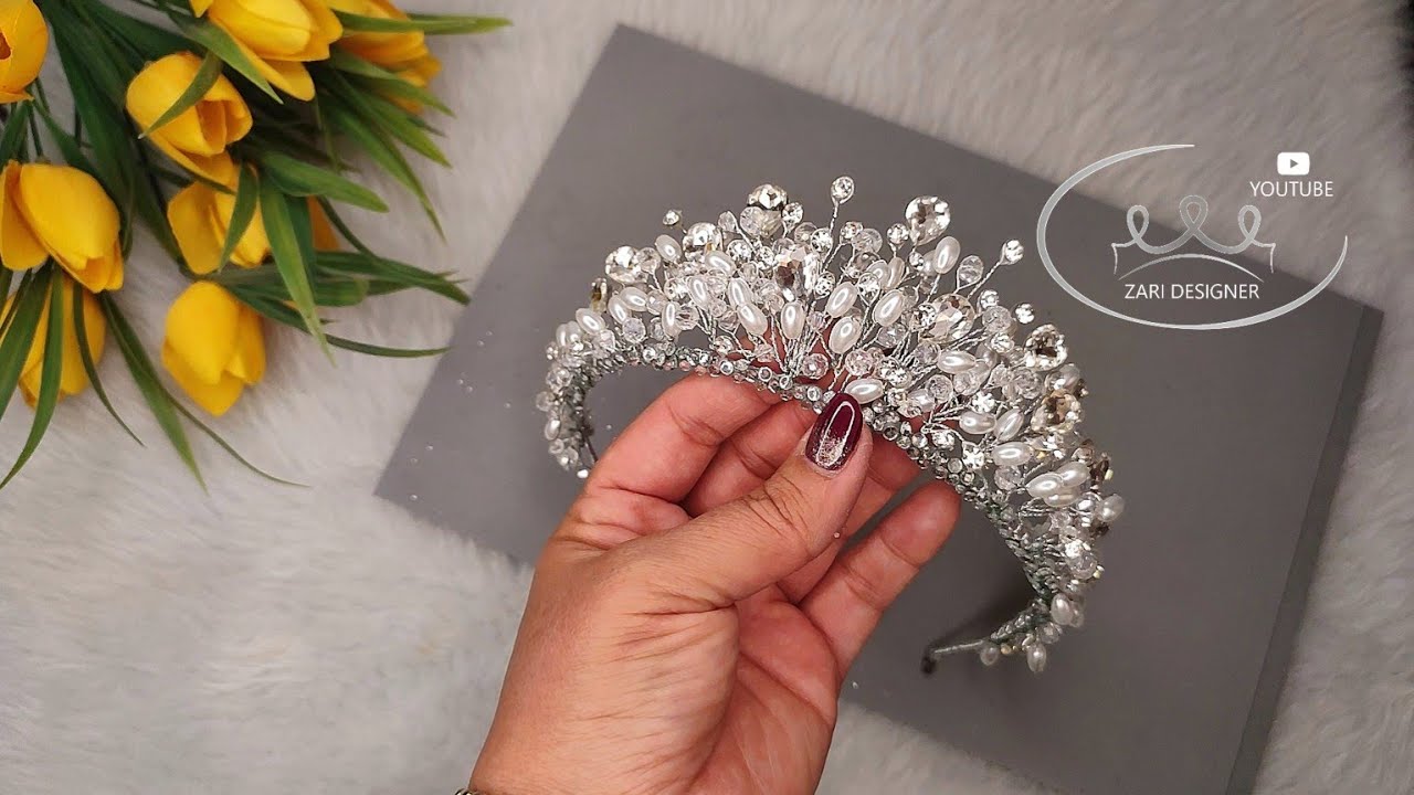 Creating a Pearl and Crystal Bridal Crown: A Majestic Masterpiece/