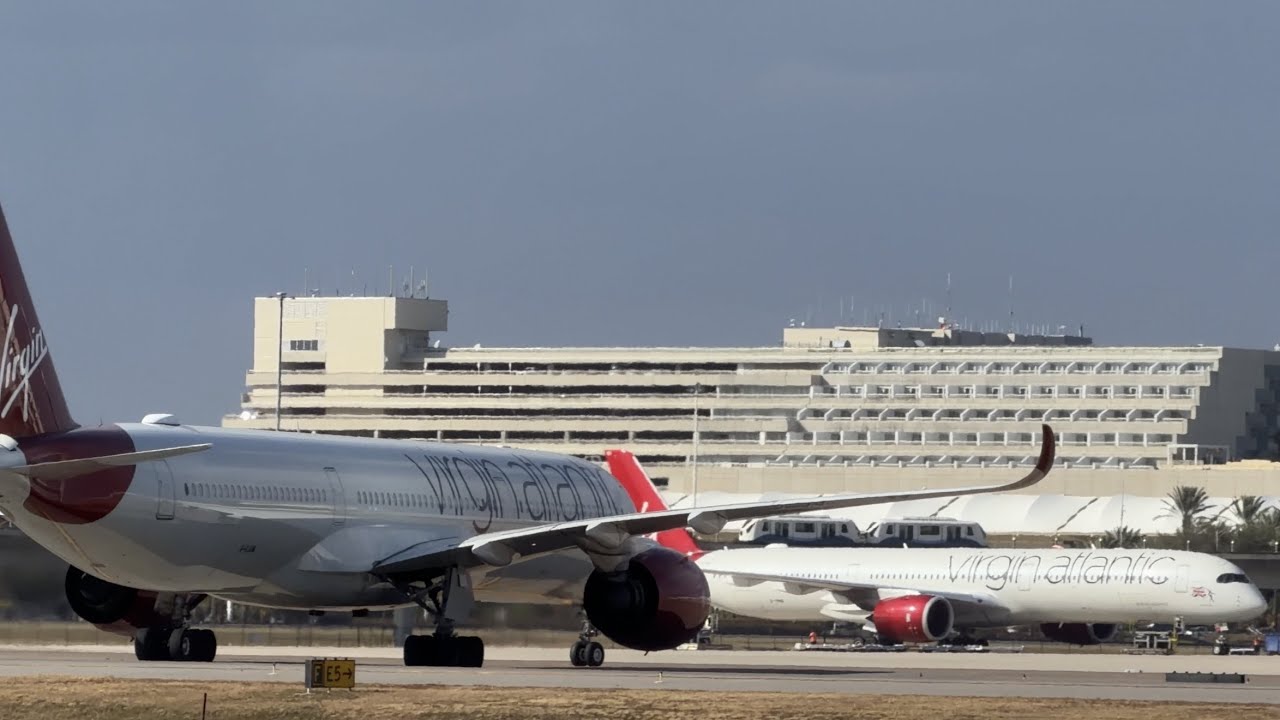WINDY day at MCO! A350s, A330s, and more at Orlando 2/15