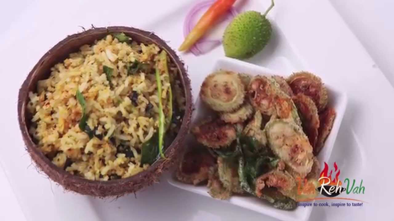 KOKUM AND COCONUT CHITRANNA WITH SPINY GOURD CRISPYS