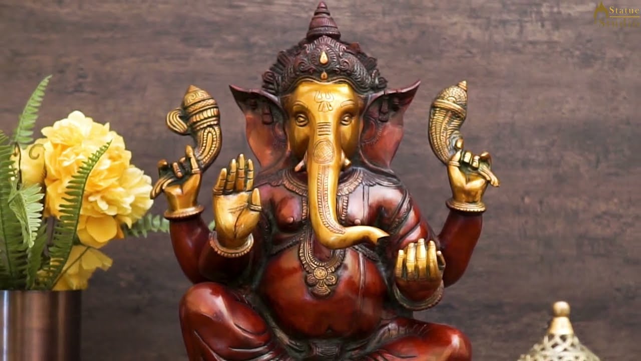 Large Handcrafted Ganesha Idol for Home or Office- StatueStudio