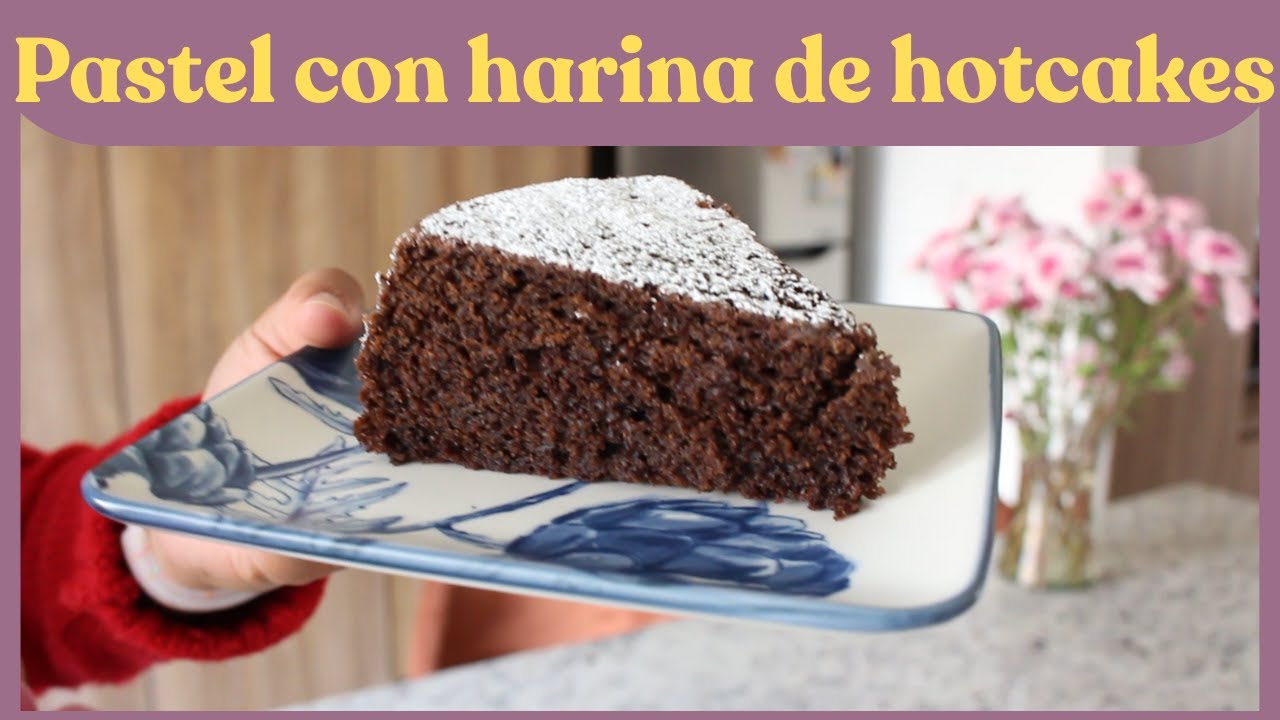 PASTEL CON HARINA DE HOTCAKES- SABOR CHOCOLATE